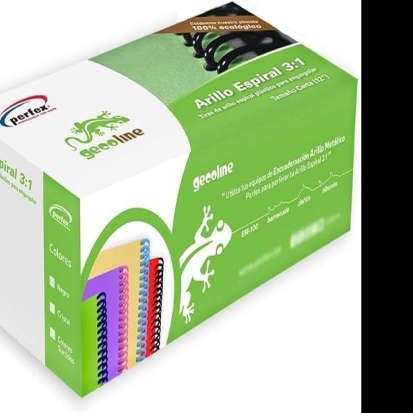 ARILLO PLAST. ESPIRAL 3:1 8MM MULTICOL. PERFEX CJ.C160 C.8